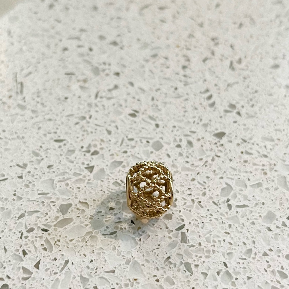 RARE Authentic 14K Solid Gold Pandora Charm - Wanderlust